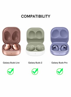 Y&D Earphone Protective Cover, for Samsung Galaxy Buds 2 Pro Case / Live Stylish Hard TPU Shockproof Cover Women Girls (Mandala,with wrist  - Image 2