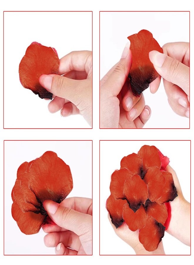 YOOHUA 2500PCS Dark Red Artificial Rose Petals for Romantic Night, Wedding, Party, Anniversary Flower Decorations - Image 5