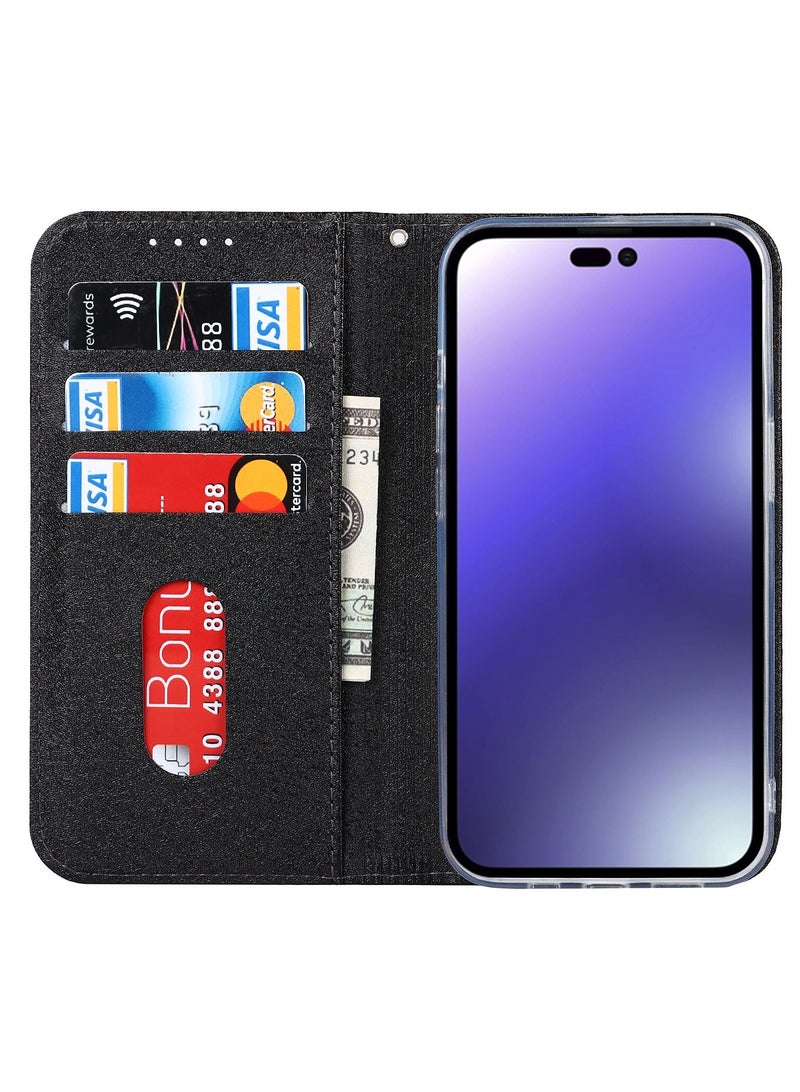 Suteni Flip Cover Card Slots Leather Phone Case for iPhone - Image 2