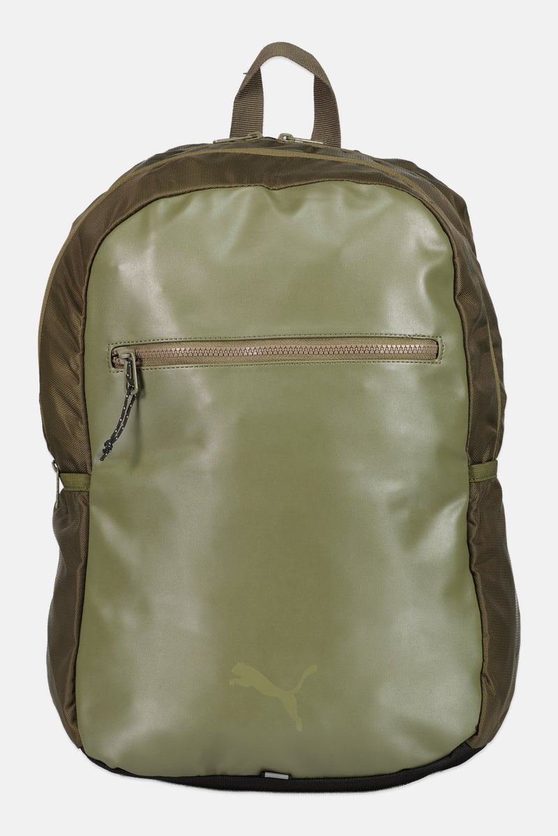 PUMA Men Brand Logo Sports Backpack, Olive - Image 1