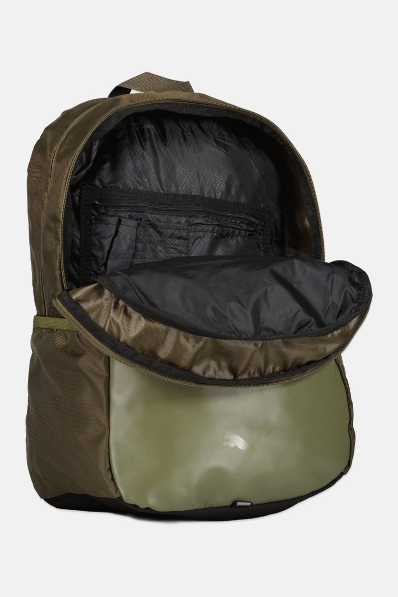 PUMA Men Brand Logo Sports Backpack, Olive - Image 2