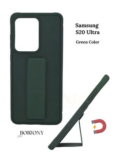 بورتوني جراب Galaxy S20 Ultra ، مغطى بالكامل بحامل قبضة الإصبع جراب واقٍ مضاد للانزلاق ومقاوم للصدمات لهاتف Samsung Galaxy S20 Ultra  - Image 1