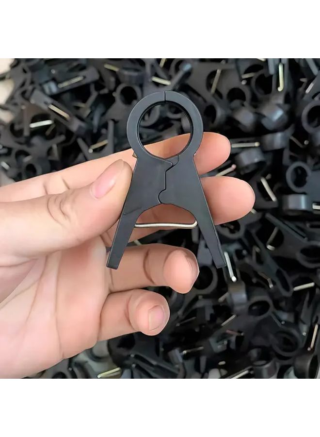 30 Pcs Reusable Black Garden Plant Clips Durable Lightweight Vegetable And Cucumber Support Clips With Secure Grip For Tomato Pepper Squash Stems Ideal For Greenhouse And Outdoor Gardening Transparent Sturdy Construction - Image 5