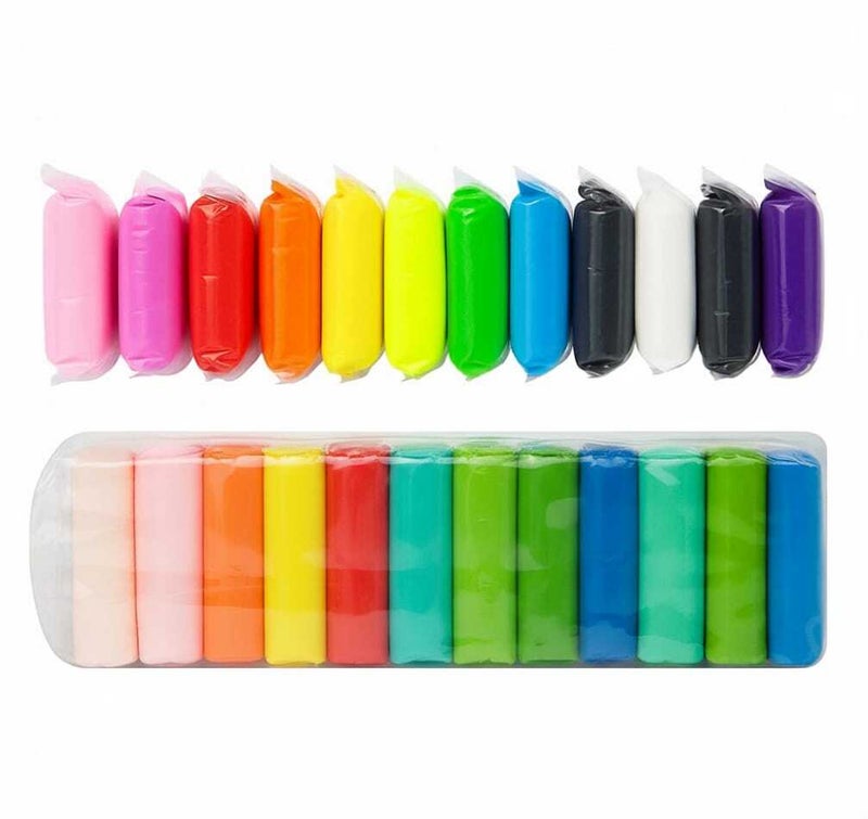 Kidzilla Air-Dry Clay Kit for Kids, 48 Colours Soft Lightweight Modelling Clay with 3 Sculpting Tools, Creative Arts & Crafts Set - Image 1