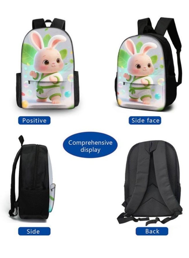 Bright Li Fire Unlock the new fashion of childish fun! Three-piece set of bags, cartoon elements for children and teenagers (students, children, friends' outings, mountain climbing, schooling, etc. can be used) - 8 - Image 3