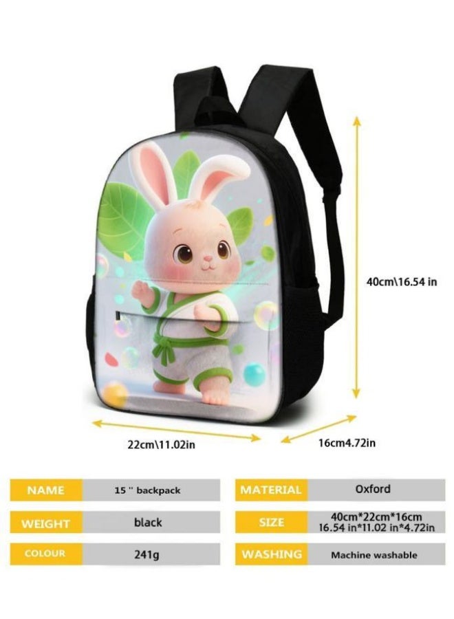 Bright Li Fire Unlock the new fashion of childish fun! Three-piece set of bags, cartoon elements for children and teenagers (students, children, friends' outings, mountain climbing, schooling, etc. can be used) - 8 - Image 5