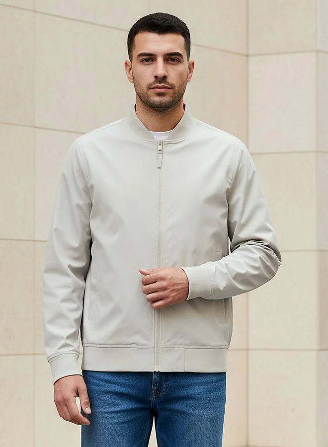 Splash FAV Men Bomber Jacket with Zip Closure