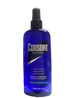 Consort For Men Unscented Extra Hold Nonaerosol Hair Spray 8 Oz( Pack Of 12)  - Image 2