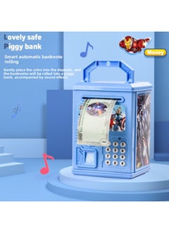 Generic 2024 Children's Ultraman Piggy Bank Boy's Large Capacity Can't Fall, Only Can't Enter, Password Piggy Bank-Color:Astronaut【key Code Lock】☆Music Story] Battery  - Image 5
