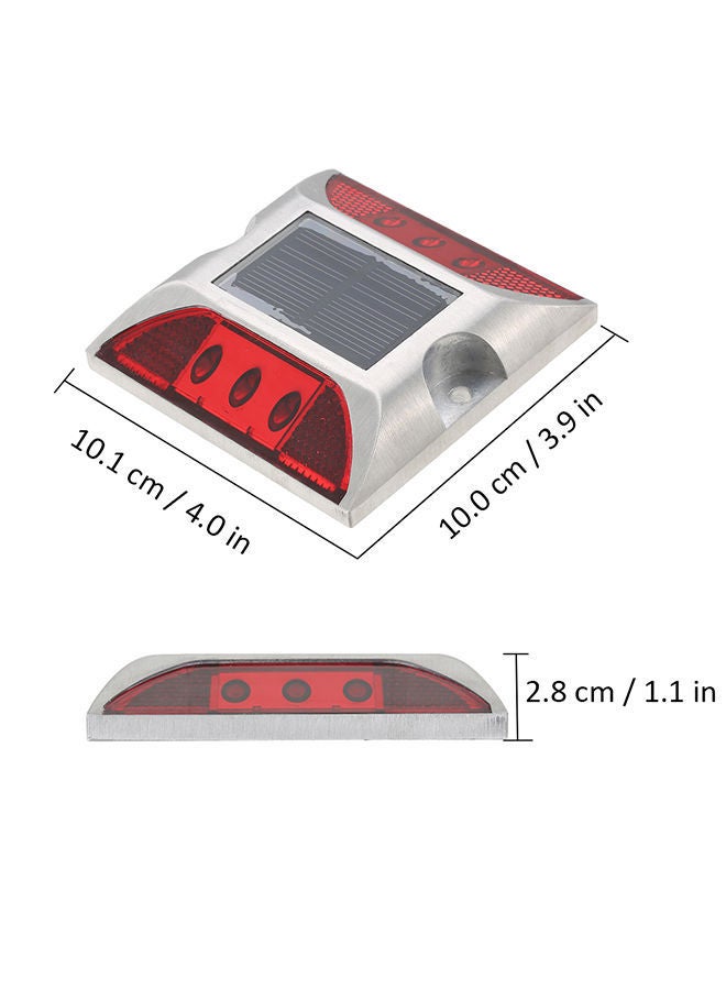 NIBEMINENT 2W 6 LED Solar Powered Driveway Lamp Light Red 13.0 X 12.5 5.0centimeter - Image 2