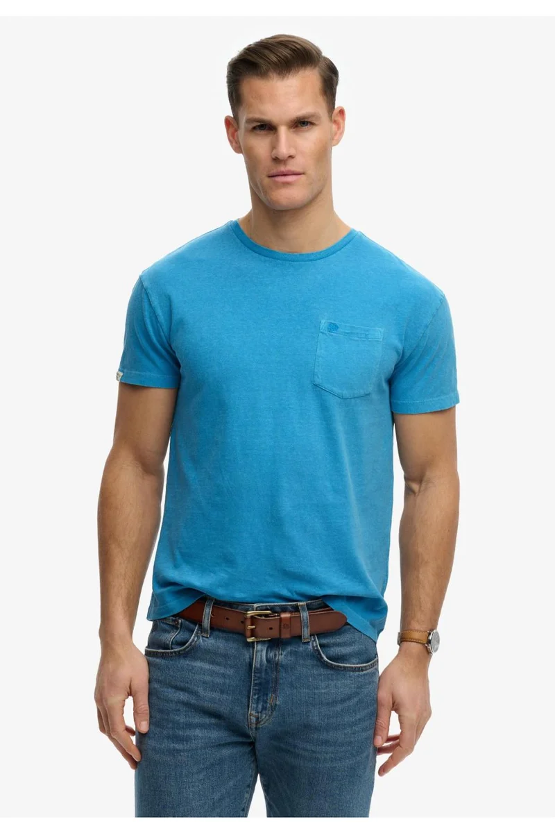Superdry Classic Cotton Linen Pocket T-Shirt