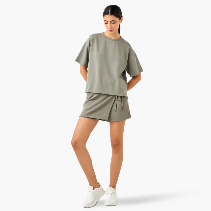 ADOT by Splash Oversized T-shirt with Side Slit