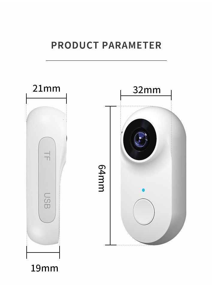 2025 Action Camera, Mini Vlogging Camera, Thumb-Sized Magnetic Action Cam, Hands-Free POV Recording, Helmet Cam for Cycling, Motorcycle (128G Card) - Image 4