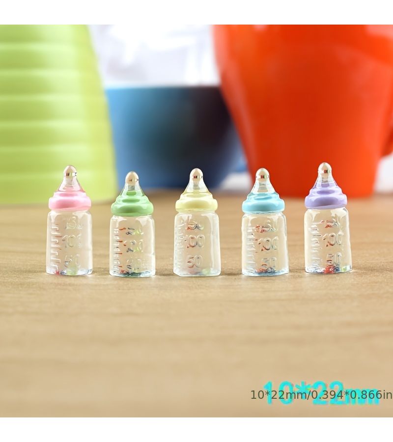 Assorted 4Pcs 1:12 Scale Miniature Bottles For Dollhouse And Small Item - Image 4