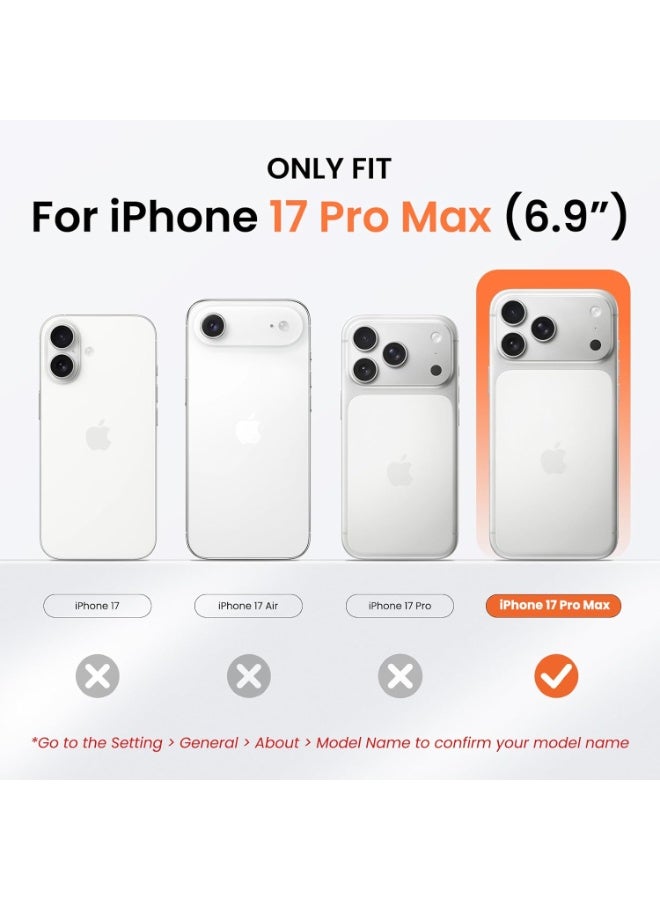 ACLIX Silicone Case Compatible with iPhone 17 Pro Max, Slim Liquid Silicone Phone Case Soft Rubber Shockproof Bumper with TPU Lining | White - Image 5