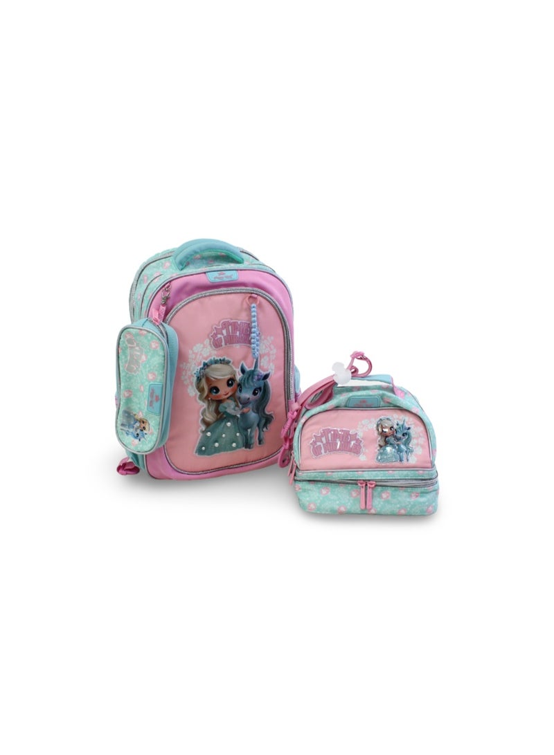 glossy bird School Set 17 Inches – Mint with Time for Miracles Design - Image 1
