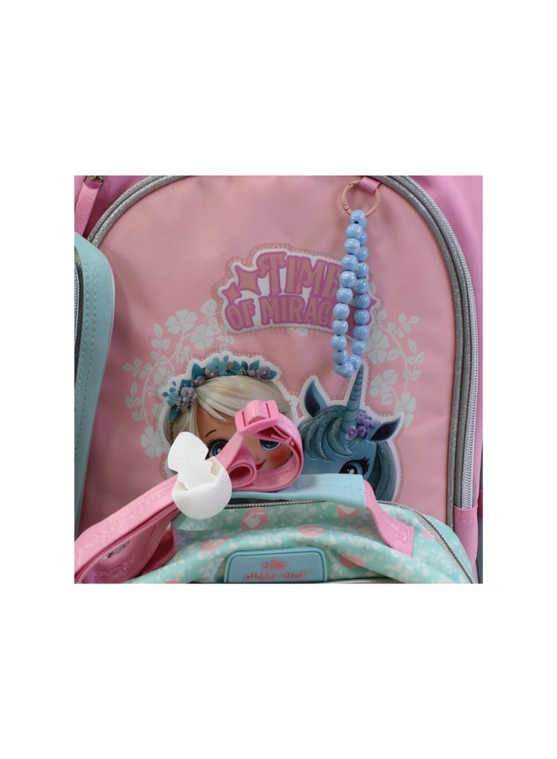 glossy bird School Set 17 Inches – Mint with Time for Miracles Design - Image 3