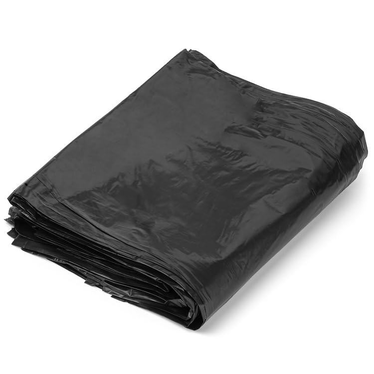 Aluf Plastics 33 Gallon 1.7 MIL (eq) Black Heavy Duty Trash Can Liners - 33" x 39" - Pack of 100 - For Contractor, Industrial, Commercial - Image 4