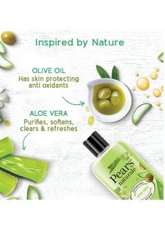 Pears Pears Naturale Detoxifying Aloe Vera Body Wash 250 ml 100% Natural Ingredients Liquid Shower Gel with Olive Oil for Glowing Skin Paraben Free  - Image 3