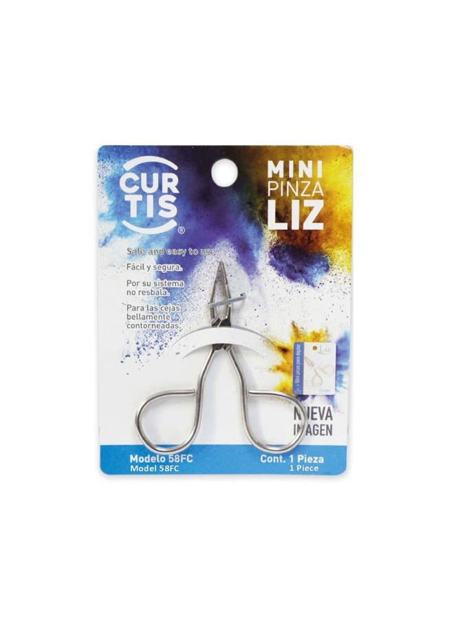 CURTIS PROFESSIONAL Mini TWEEZERS, The BEST PRECISION EYEBROW TWEEZERS Men/Women; PORTABLE/TRAVEL Length 2.8” Width: 2.2” Beauty Tools for Facial Hair, Ingrown Hair, Blackhead; Model 58FC; MADE IN MEXICO - Image 5