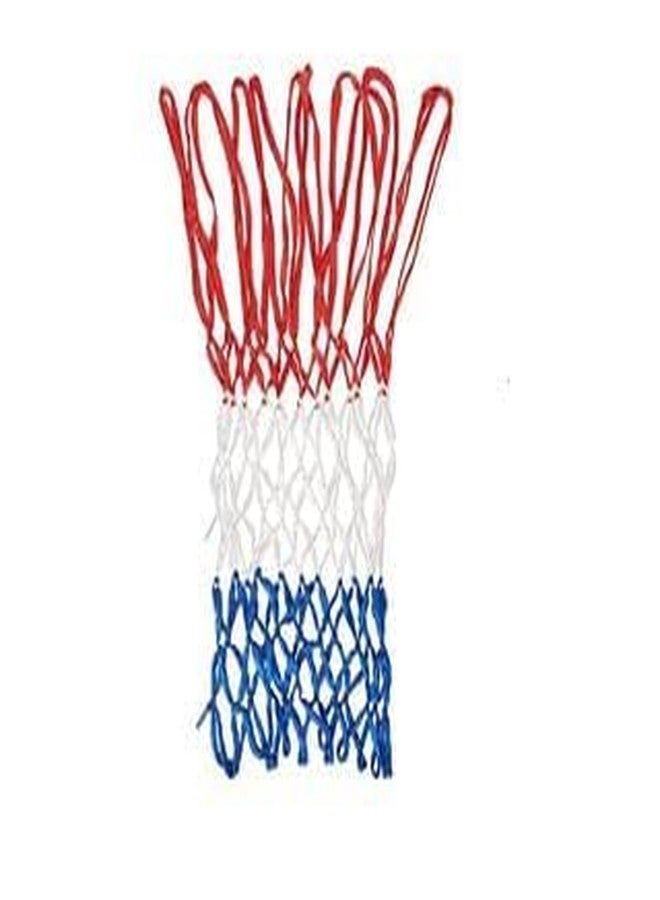 AYWAL Basketball Net, Blue-Red-White (One Pair) N38 - Image 1