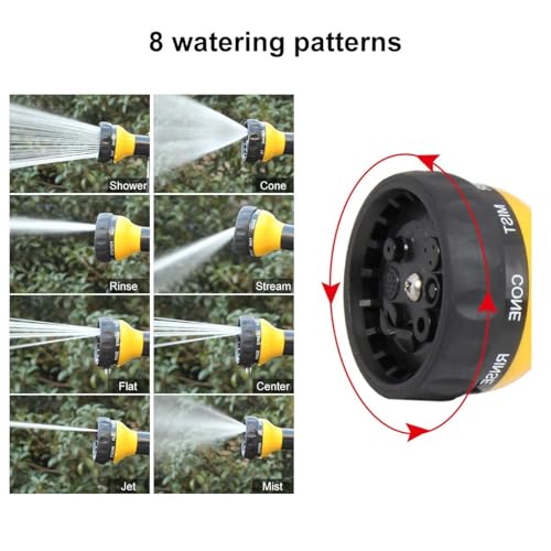 Kamirola High Pressure 8 in 1 Car Wash Brush Foam Gun,Garden Hose Nozzle Foam Cannon Bottle Soap Sprayer,Lawn, Car Wash, Cleaning，Patio, Pet Bathing - Image 4