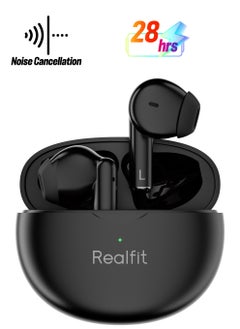Realfit F2 Pro TWS ANC True Wireless Earbuds Black  - Image 1