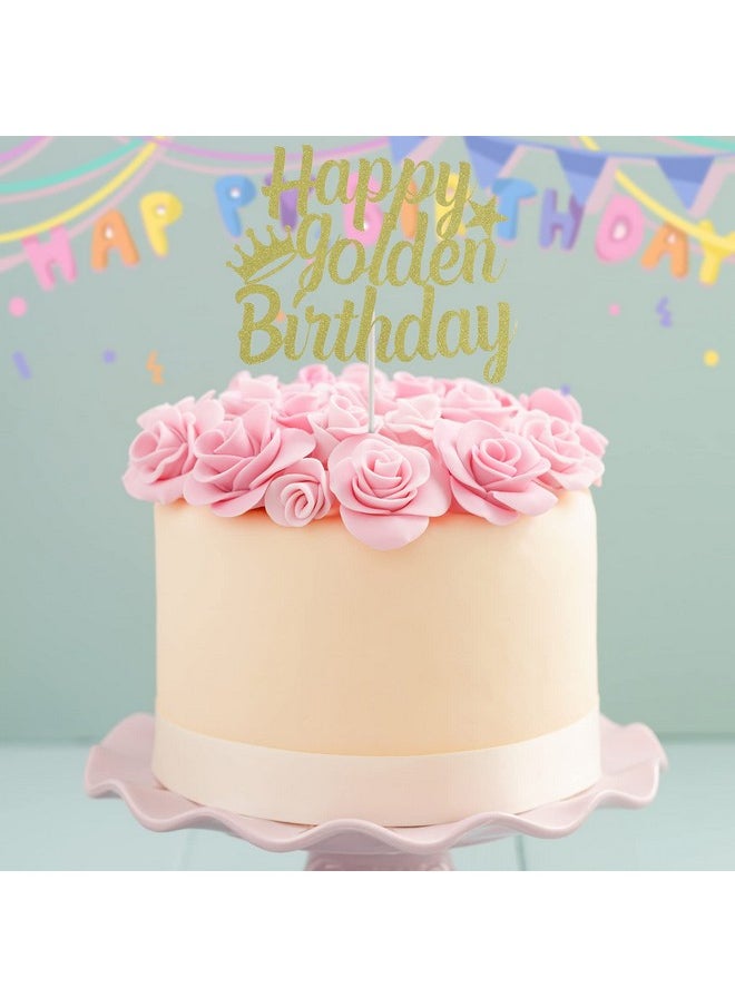 Happy Golden Birthday Cake Topper Stay Golden Glitter Gold Banner Gold Birthday Decorations Golden Girls Party Supplies Golden Birthday Gifts Hanging Garland For Boys Girls Birthday Baby Shower Party - pzsku/Z6D1649880BCCC40B1809Z/45/_/1692166124/864319f5-3e11-4b5d-beb8-010cb9c3777a