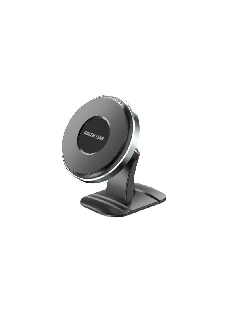 GREEN LION - 2 in1 MagFlex Wireless Car Charger / 360° Rotation / 15W Wireless Fast Charging / Easy Installation / MagSafe Compatible / Strong 3m Glue / Type-C Connector Port / x16 N52 Magnets - Black - Image 1