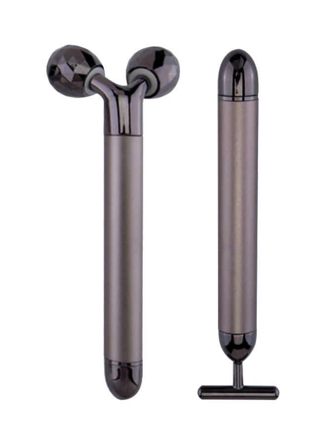 NIBEMINENT Electric Jade Massage Roller Grey 15.6cm