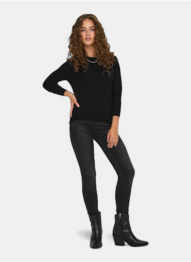 ONLY Onlvenice Life Ls Oneck Pullover Knt  - Image 1