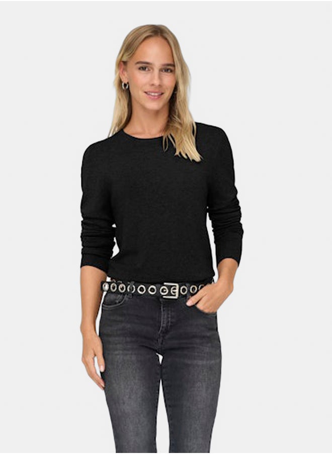 ONLY Onlvenice Life Ls Oneck Pullover Knt  - Image 2