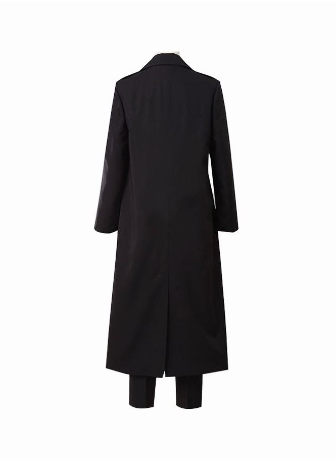 Generic - 4 Piece Set Chainsaw Man Makima Costume Set Trench Coat Shirt Pants Shorts Cosplay Costume For Men - Image 1