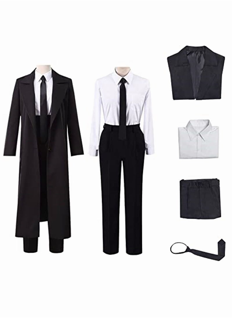 Generic - 4 Piece Set Chainsaw Man Makima Costume Set Trench Coat Shirt Pants Shorts Cosplay Costume For Men - Image 1