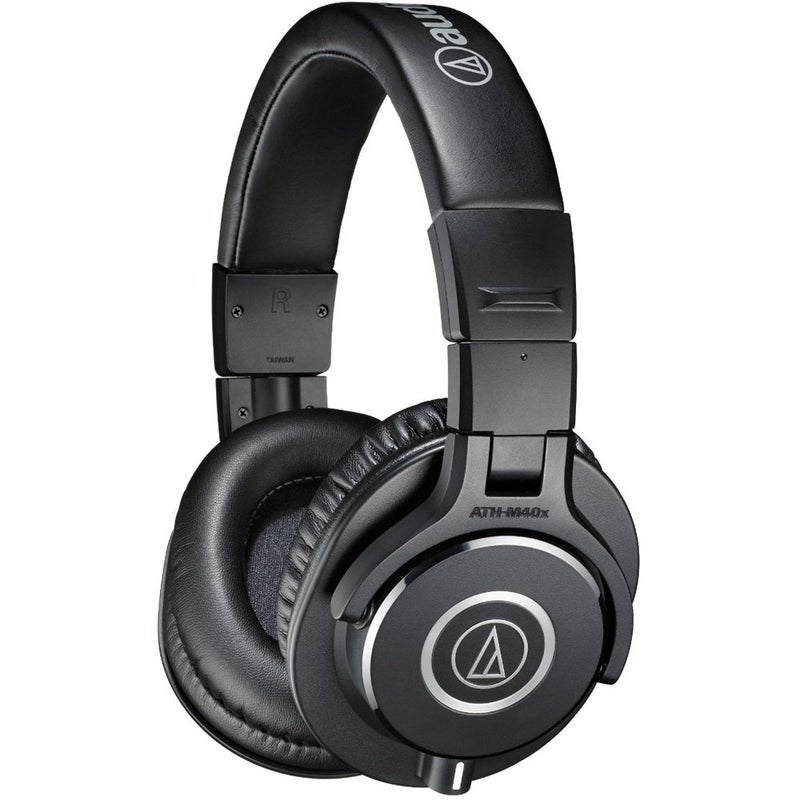 Audio-Technica ATH-M40x Professional Studio Monitor Headphone, Black, with Cutting Edge Engineering, 90 Degree Swiveling Earcups, Pro-Grade Earpads/Headband, Detachable Cables Included - Image 1