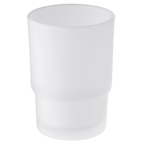 Angle Simple كوب شطف الحمام، كوب زجاجي مصنفر بسيط بزاوية، حامل فرشاة الأسنان ومعجون الأسنان، أكواب زجاجية، - Image 1