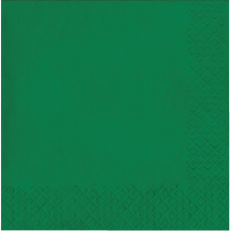 Creative Converting Touch of Color 2-Ply 50 Count Paper Lunch Napkins, Emerald Green - Image 1