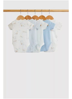 mothercare My First Short-Sleeved Bodysuits - 5 Pack  - Image 1