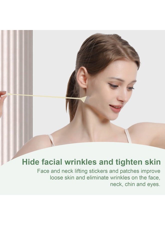 Face Lifting Tape, Ultra-thin Invisible Face Lift Sticker Face Tape for Instant Face, Hiding Facial Neck Wrinkles V-face Tightening Lifting Saggy Skin 4 Bands 20 Tapes - Image 5