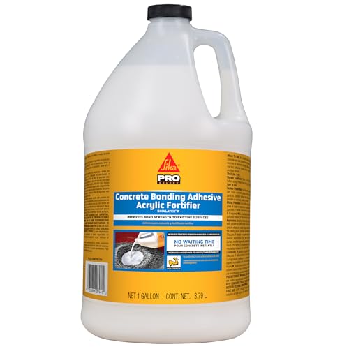 SIKA - SikaLatex R - Concrete Adhesive Glue, White - Admix for Portland-Cement Mortar/Concrete - Resistant to Freezing and thawing Damage - 1-Gallon (Pack of 1) - Image 1