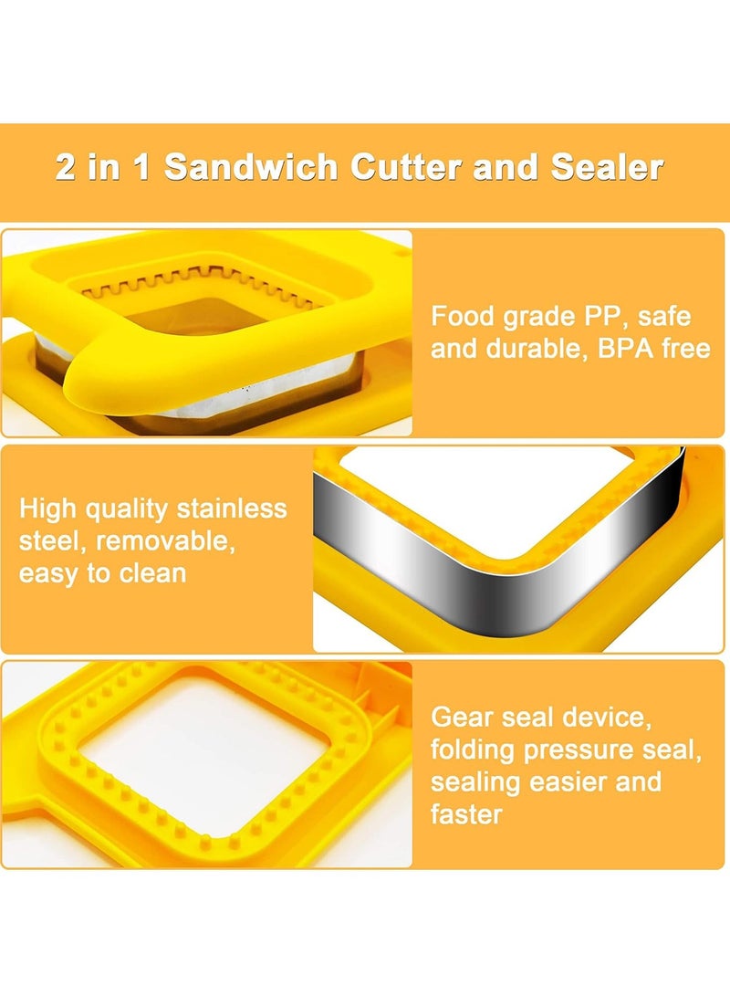 Sandwich Cutter and Sealer DIY Sandwich Maker Cutter Stainless Steel Press Moulder Sandwich Maker Cutters for Child Lunch - Image 2