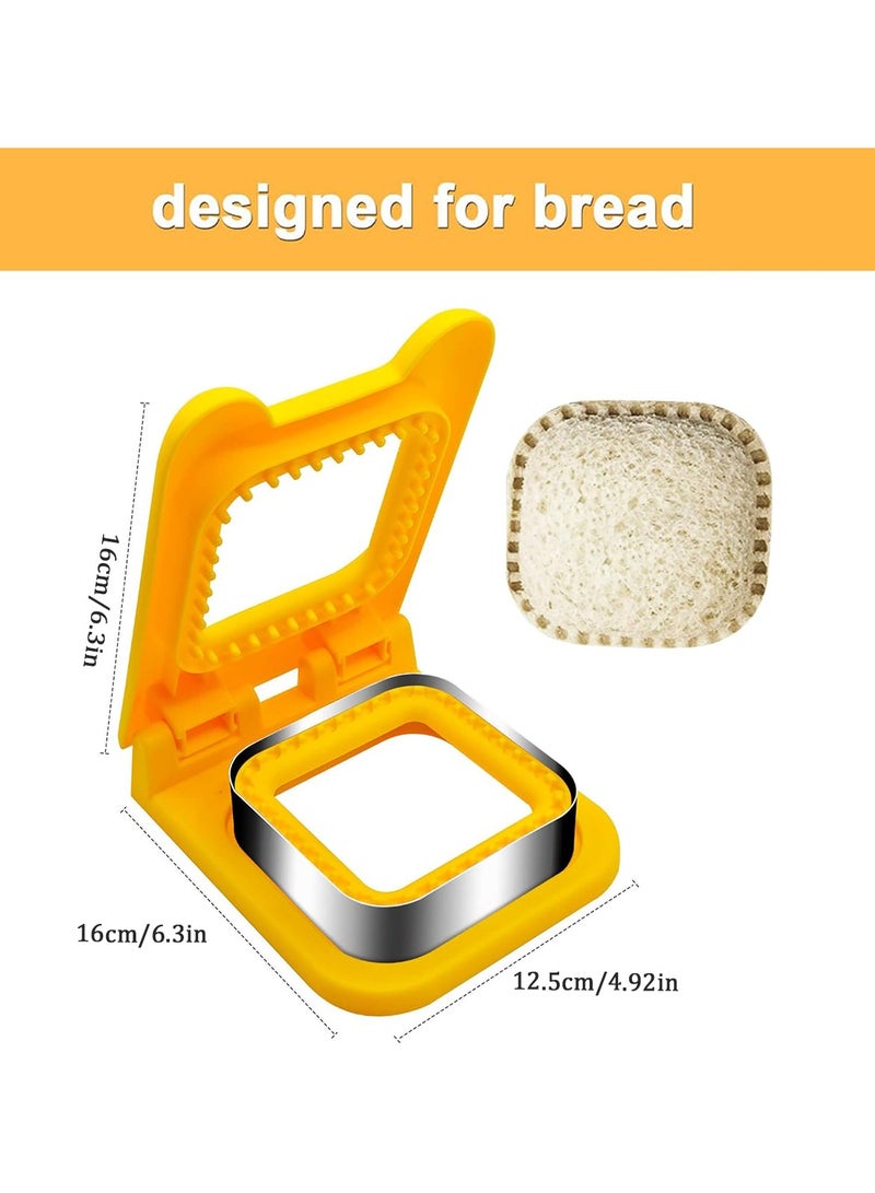 Sandwich Cutter and Sealer DIY Sandwich Maker Cutter Stainless Steel Press Moulder Sandwich Maker Cutters for Child Lunch - Image 4