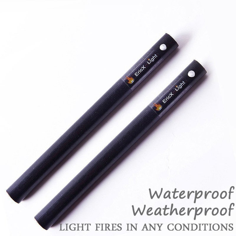 EricX Light 2 PCS 1/2 Inch X 6 Inch Ferrocerium Rod Flint Fire Starter, Super Thick Rod Provide You A Decent Shower of Sparks, Drilled A Lanyard Hold Great for DIY Your Own Survival Kit - Image 5