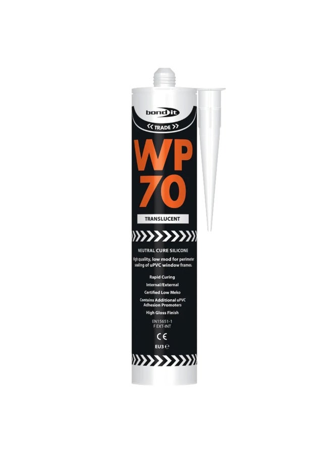 Bond It Bond-It WP70 Low Modulus Neutral Cure Low Modulus Neutral Oxime Silicone 310ml (Transparent, EU3) - Image 1