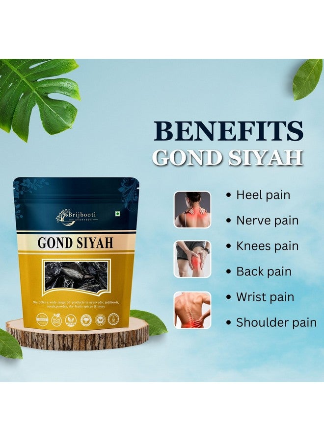BrijBooti بريجبوتي غوند سيياه - كالا غوند - صمغ أسود لآلام المفاصل والظهر 100 غرام - Image 2