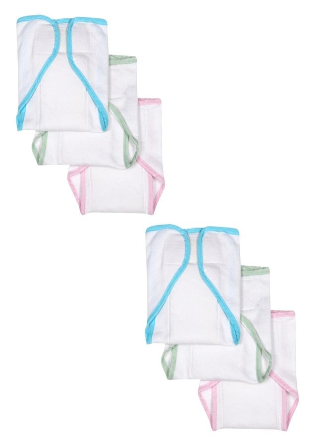 Modern Heados Double Cloth Padded Cotton Muslin Nappies, Reusable, washable Cotton Muslin Nappies, Cloth Diapers (Multicolor, Pack of 9) - Image 3