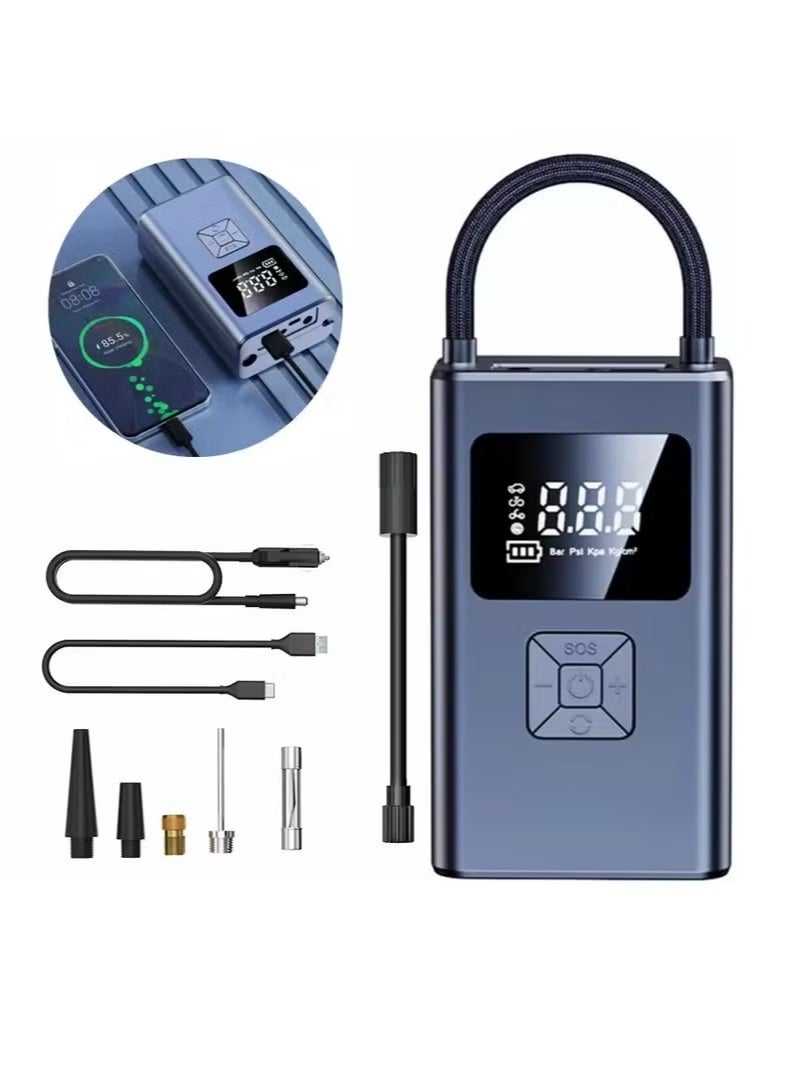 SUITU Wireless Tire Inflator 7.4V 4000mAh Fast Inflation Car Air Compressor - Image 1