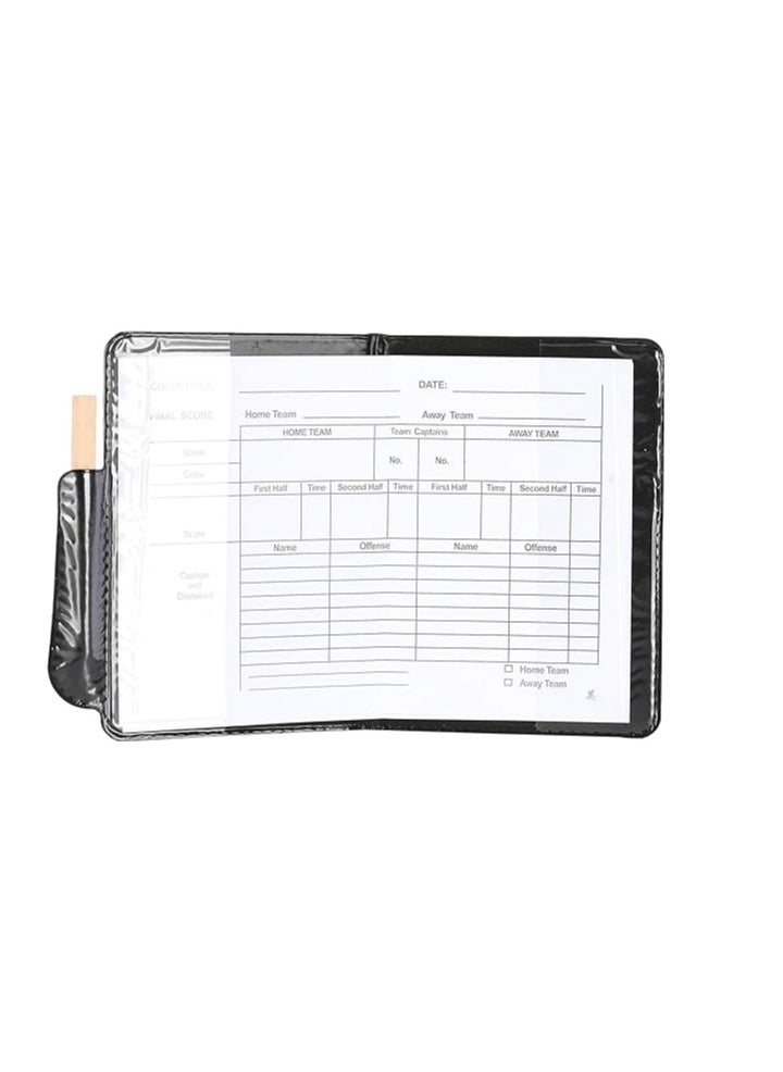 SportQ Referee Card Set, Red and Yellow Football with Score Paper Wallet Pencil and Accessories for Football Football Sports Game  - Image 3