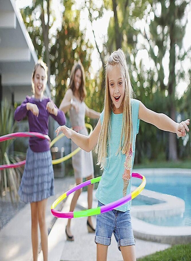 AMERTEER Colorful and Adjustable Kids Exercise Hoops Fun Fitness for Children with Unique Design n Weight Customization - Image 4