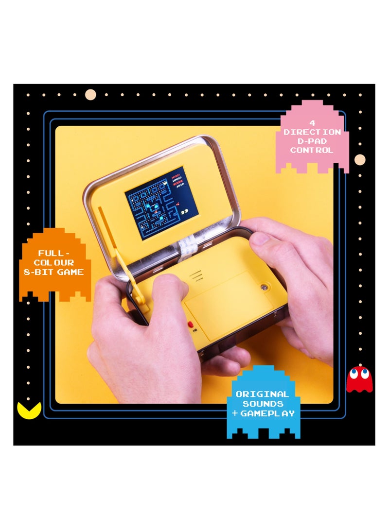 باكمان جهاز بالأركيد PAC-MAN محمول رجعي في علبة معدنية قابلة للجمع للأطفال والكبار - Image 2